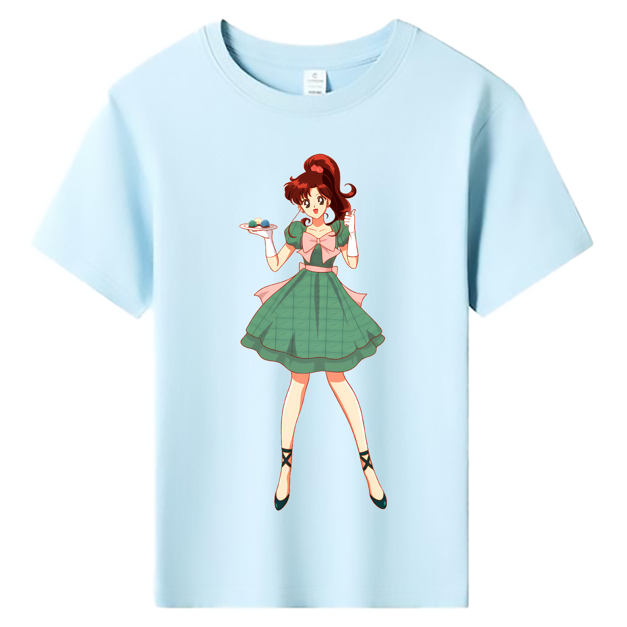 （画像用） 美少女戦士セーラームーン 木野 まこと きの まこと Sailor Moon Kino Makoto （セーラージュピター；Sailor Jupiter） 綿100％キッズTシャツ（フロントプリント）